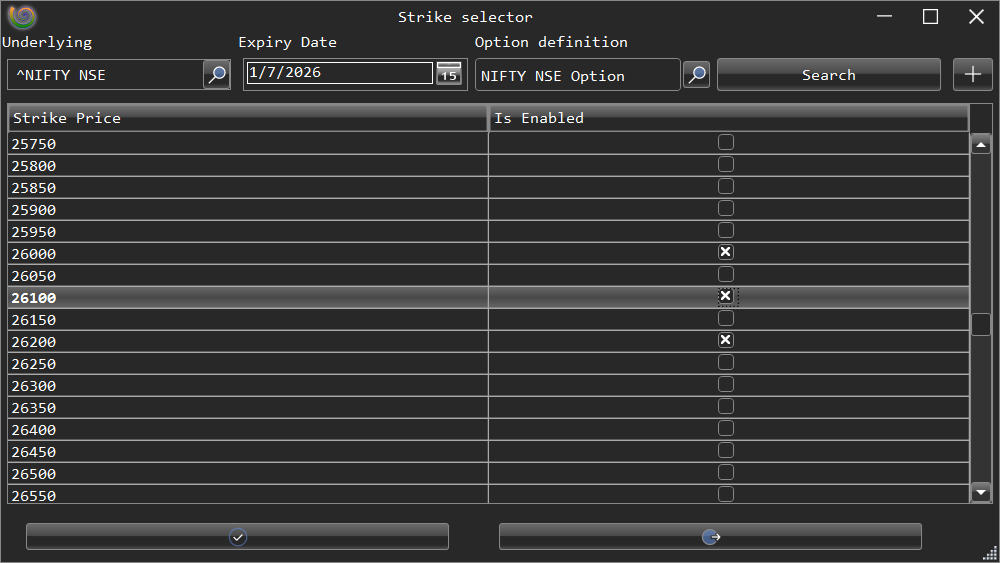 Strike Selector